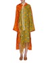 Main View - Click To Enlarge - LOEWE - x Paula's Ibiza fringe patchwork floral print hooded linen coat