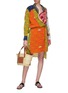 Figure View - Click To Enlarge - LOEWE - x Paula's Ibiza belted patchwork print wrap shirt dress