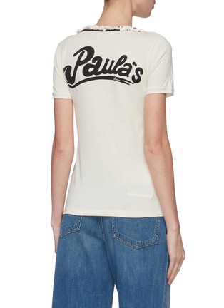 Back View - Click To Enlarge - LOEWE - x Paula's Ibiza logo print back layered necklace T-shirt
