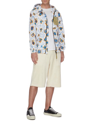 Figure View - Click To Enlarge - LOEWE - x Paula's Ibiza logo patch graphic print hooded jacket