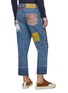 Back View - Click To Enlarge - LOEWE - x Paula's Ibiza patchwork fisherman jeans