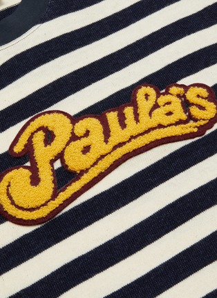  - LOEWE - x Paula's Ibiza logo chenille patch stripe sweater