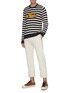 Figure View - Click To Enlarge - LOEWE - x Paula's Ibiza logo chenille patch stripe sweater
