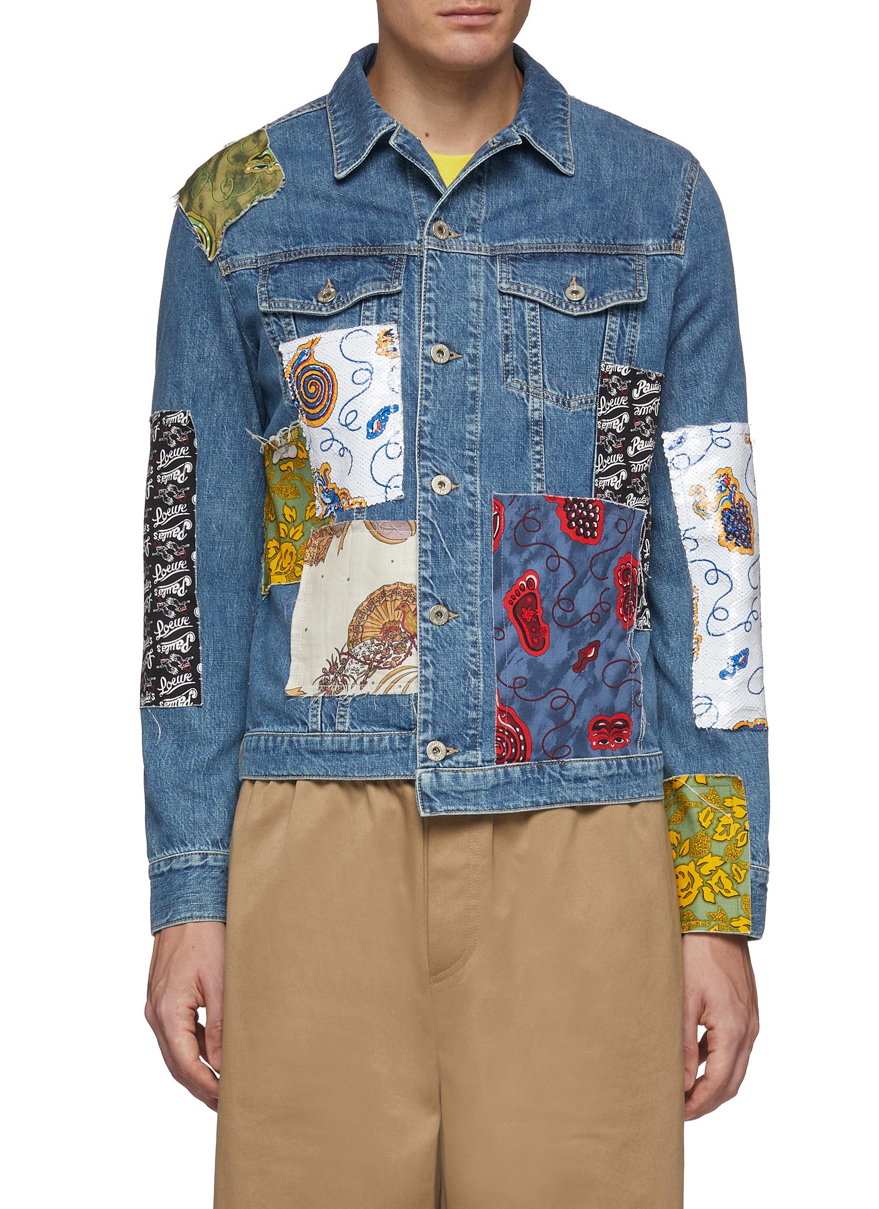 Loewe X Paula's Ibiza Patchwork Denim Jacket | ModeSens