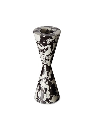 Main View - Click To Enlarge - TOM DIXON - Swirl cone candleholder – Black/White