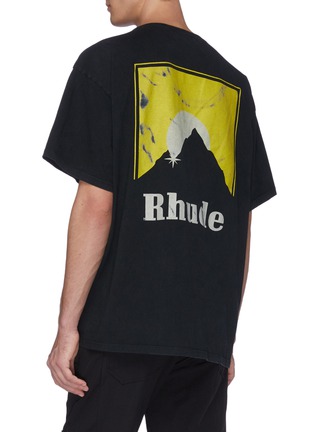 Back View - Click To Enlarge - RHUDE - 'Moonlight' logo print T-shirt