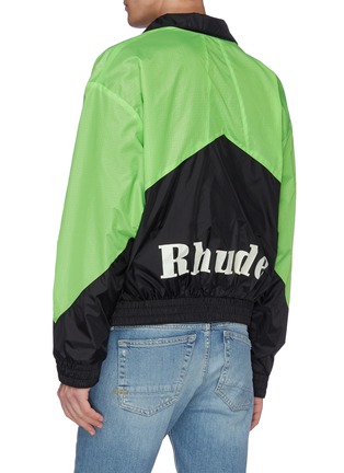 Back View - Click To Enlarge - RHUDE - Logo print colourblock jacket