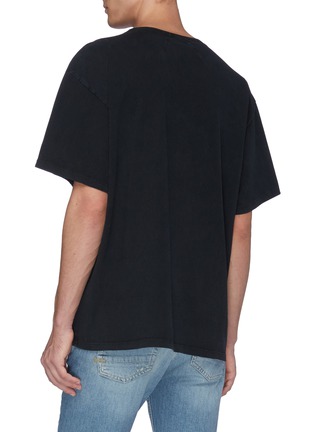 Back View - Click To Enlarge - RHUDE - Washed logo print chest pocket T-shirt