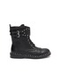 Main View - Click To Enlarge - SAM EDELMAN - 'Polly Jennifer' kids studded leather combat boots