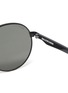 Detail View - Click To Enlarge - BALENCIAGA - Metal aviator sunglasses