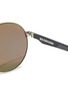 Detail View - Click To Enlarge - BALENCIAGA - Metal aviator sunglasses