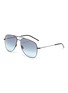 Main View - Click To Enlarge - SAINT LAURENT - Metal aviator sunglasses