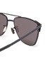 Detail View - Click To Enlarge - SAINT LAURENT - Metal square sunglasses