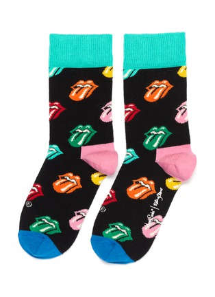 Main View - Click To Enlarge - HAPPY SOCKS - Rolling Stones Paint It Bright kids socks