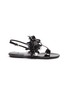 Main View - Click To Enlarge - PRADA - Embellished patent leather slingback sandals