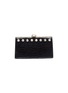 Main View - Click To Enlarge - MIU MIU - Glass crystal stud croc embossed leather clutch