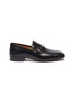 Main View - Click To Enlarge - GUCCI - GG horsebit leather step-in loafers