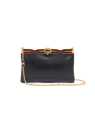 Main View - Click To Enlarge - GUCCI - 'Broadway' twist enamel clasp leather bag