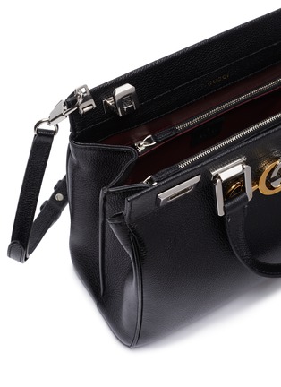 Detail View - Click To Enlarge - GUCCI - 'Zumi' small leather top handle bag