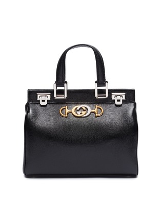 Main View - Click To Enlarge - GUCCI - 'Zumi' small leather top handle bag