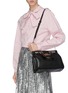 Figure View - Click To Enlarge - GUCCI - 'Zumi' small leather top handle bag