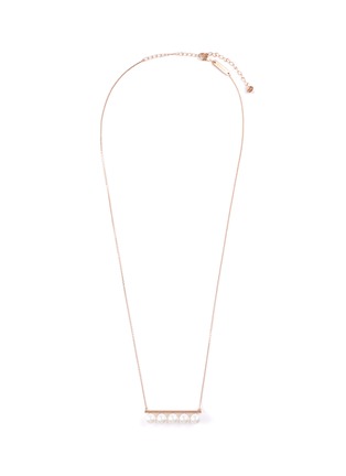 Main View - Click To Enlarge - TASAKI - 'Balance' Akoya pearl 18k rose gold pendant necklace