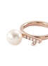 Detail View - Click To Enlarge - TASAKI - 'Kugel' diamond Akoya pearl 18k rose gold ring