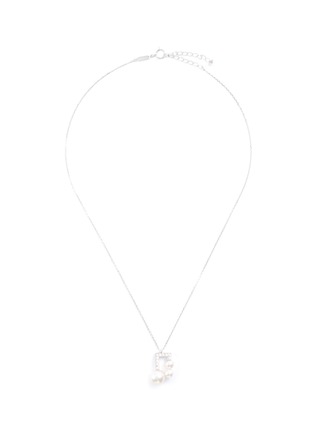 Main View - Click To Enlarge - TASAKI - 'Balance Note' diamond Akoya pearl pendant necklace