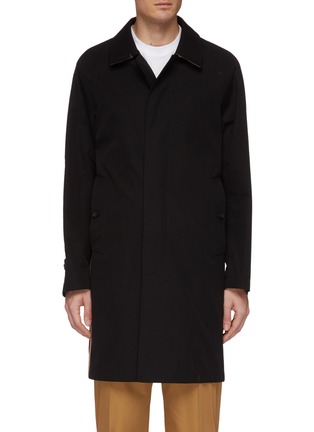 Main View - Click To Enlarge - BURBERRY - Icon stripe outseam gabardine Camden car coat