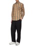 Figure View - Click To Enlarge - BURBERRY - Icon stripe check patchwork shirt