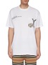 Main View - Click To Enlarge - BURBERRY - 'Bambi' slogan photographic print oversized T-shirt