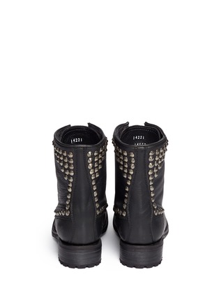 Back View - Click To Enlarge - ASH - 'Ralph' stud leather biker boots