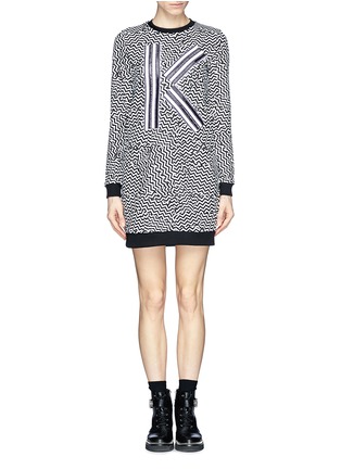 Main View - Click To Enlarge - KENZO - 'K' appliqué sweatshirt dress