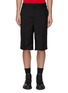 Main View - Click To Enlarge - BURBERRY - PVC patch pocket pleated shorts