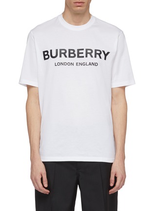 Main View - Click To Enlarge - BURBERRY - Logo print T-shirt