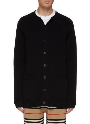 Main View - Click To Enlarge - BURBERRY - Patch pocket cashmere cardigan