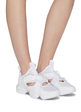 Figure View - Click To Enlarge - REEBOK - '3D OP. S-STRP' cutout patchwork sneakers