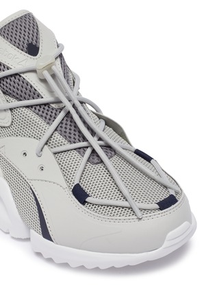 Detail View - Click To Enlarge - REEBOK - 'Run.R 96' faux leather panel mesh sneakers