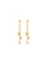 Main View - Click To Enlarge - BUCCELLATI - Opera Pendant' diamond 18k yellow gold floral earrings
