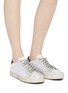 Figure View - Click To Enlarge - P448 - Mesh panel glitter sneakers