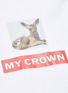 - BURBERRY - 'My Crown' slogan photographic print oversized T-shirt