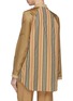 Back View - Click To Enlarge - BURBERRY - Buckled keyhole front contrast sleeve stripe blouse
