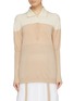 Main View - Click To Enlarge - BURBERRY - Colourblock wool knit polo shirt