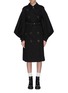 Main View - Click To Enlarge - BURBERRY - Cape sleeve snap button belted gabardine trench coat
