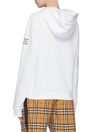 Back View - Click To Enlarge - BURBERRY - 'Unicorn' logo print hoodie