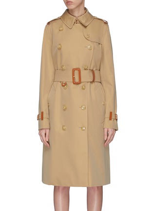 Main View - Click To Enlarge - BURBERRY - 'The Long Kensington Heritage' belted trench coat