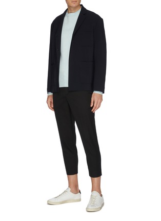 Figure View - Click To Enlarge - EQUIL - Straight leg cropped twill pants