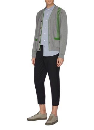 Figure View - Click To Enlarge - EQUIL - Straight leg cropped twill pants