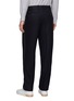 Back View - Click To Enlarge - EQUIL - Stripe outseam straight leg pleated wool blend pants