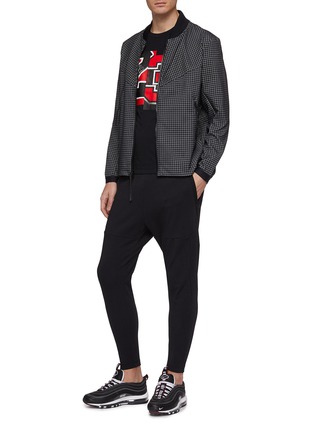 Figure View - Click To Enlarge - NIKE - Grid print bomber jacket
